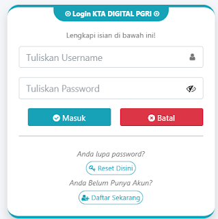Register PGRI Kota Depok - Persatuan Guru Republik Indonesia Cabang Kota Depok